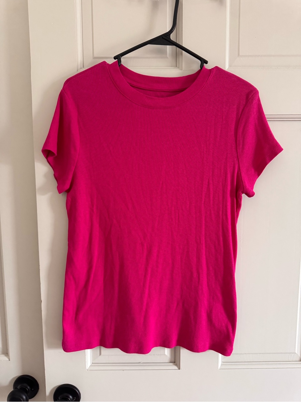 A New Day hot pink ribbed mock neck XL